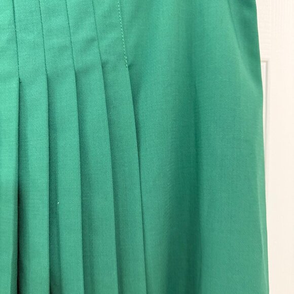 ZARA PLEATED SKIRT WITH BELT - LIMITED EDITION GREEN SIZE L 2586/408 - Picture 7 of 7